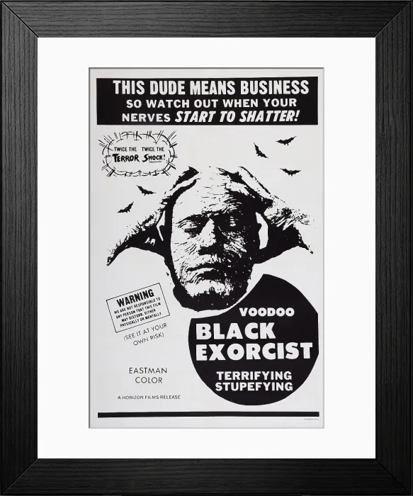 Framed Print : VOODOO BLACK EXORCIST, (aka VUDU SANGRIENTO), US poster art, 1974 Framed Print : VOODOO BLACK EXORCIST, (aka VUDU SANGRIENTO), US poster art, 1974