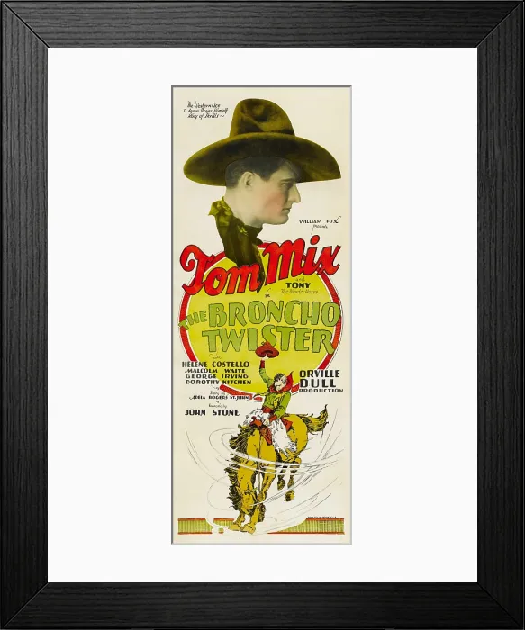 Framed Print : THE BRONCHO TWISTER, Tom Mix, 1927, TM and Copyright 20th Century Fox Film Corp. All rights reserved. / courtesy Everett Collection