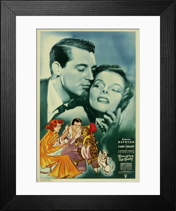 Framed Print : BRINGING UP BABY, top from left: Cary Grant, Katharine Hepburn, 1938 Framed Print : BRINGING UP BABY, top from left: Cary Grant, Katharine Hepburn, 1938