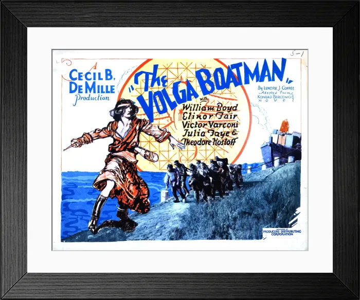 Framed Print : THE VOLGA BOATMAN, 1926