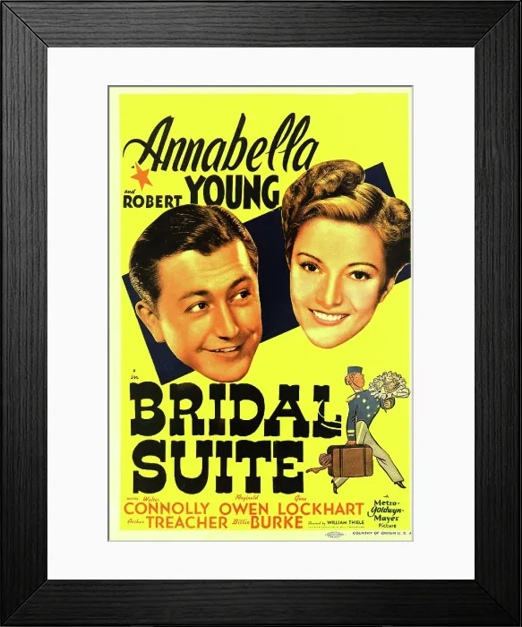 Framed Print : BRIDAL SUITE, US poster art, from left: Robert Young, Annabella, 1939