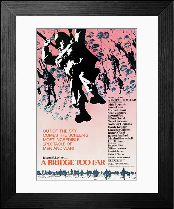 Framed Print : A BRIDGE TOO FAR, poster art, 1977