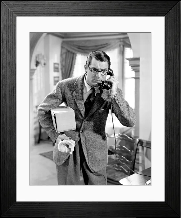 Framed Print : BRINGING UP BABY, Cary Grant, 1938