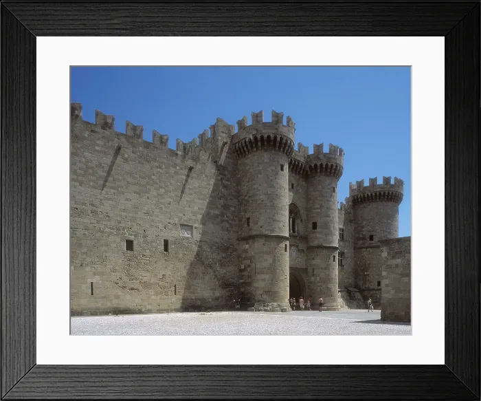 Framed Print : GREECE. SOUTHERN AEGEAN. DODECANESE. Rodas. Rhodes. Walls of the Palace of the Grand Master (14th c.). AISA / Everett Collection**US SALES ONLY** Framed Print : GREECE. SOUTHERN AEGEAN. DODECANESE. Rodas. Rhodes. Walls of the Palace of the Grand Master (14th c.). AISA / Everett Collection**US SALES ONLY**
