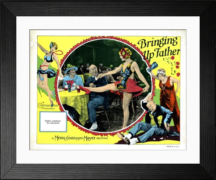 Framed Print : BRINGING UP FATHER, from left, Marie Dressler, J. Farrell MacDonald, Gertrude Olmstead, 1928