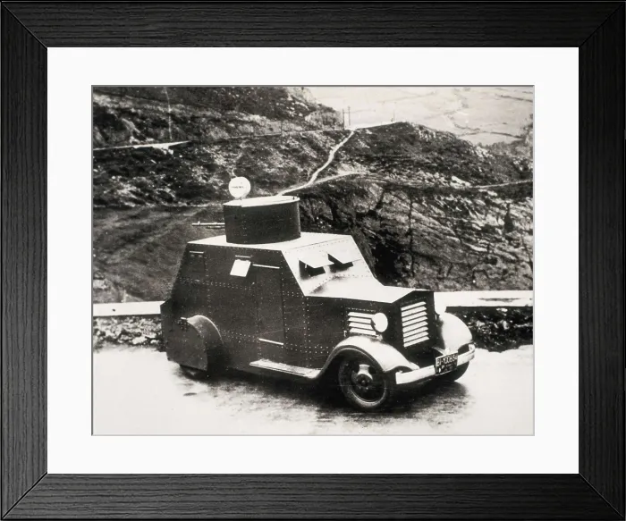 Framed Print : Spanish Civil War (1936-1939). Armored vehicle with gun turret. AISA / Everett Collection**US SALES ONLY**