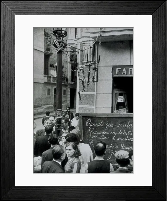Framed Print : Spanish Civil War (1936-1939). Instruments of torture found in the prison of Barcelona. SPAIN. Madrid. Fundacin de Estudios Libertarios Anselmo Lorenzo (FAL) Framed Print : Spanish Civil War (1936-1939). Instruments of torture found in the prison of Barcelona. SPAIN. Madrid. Fundacin de Estudios Libertarios Anselmo Lorenzo (FAL)