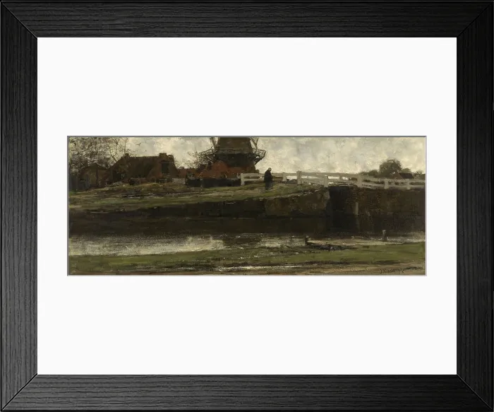 Framed Print : Truncated Windmill, by Jacob Maris, 1872, Dutch painting, oil on canvas Framed Print : Truncated Windmill, by Jacob Maris, 1872, Dutch painting, oil on canvas