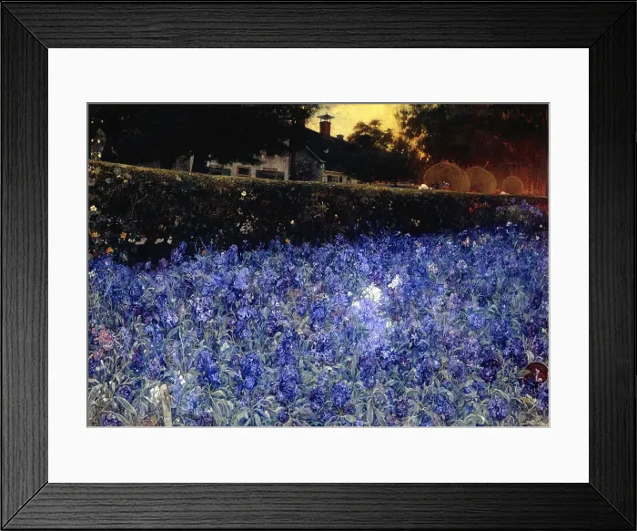 Framed Print : Summer Luxuriance, by Jac van Looij, c. 1890-1910, Dutch painting, oil on canvas