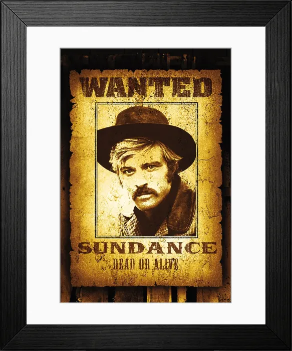 Framed Print : BUTCH CASSIDY AND THE SUNDANCE KID, Robert Redford on poster art, 1969, TM and Copyright 20th Century Fox Film Corp. All rights reserved. / courtesy Everett Collection Framed Print : BUTCH CASSIDY AND THE SUNDANCE KID, Robert Redford on poster art, 1969, TM and Copyright 20th Century Fox Film Corp. All rights reserved. / courtesy Everett Collection
