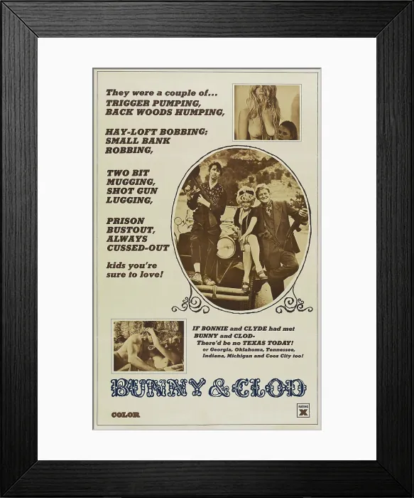 Framed Print : BUNNY AND CLOD, US poster, 1970