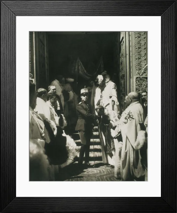 Framed Print : Spain (1911). The king Alfonso XIII visiting the convent of Calatravas. AISA / Everett Collection**US SALES ONLY**