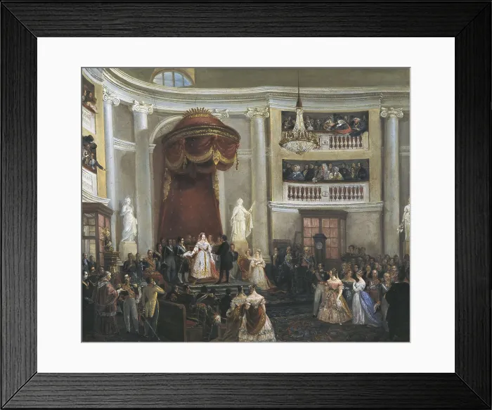 Framed Print : CASTELARO PEREA, Jos (1801-1873). Isabella II swearing the Constitution. 1844 Framed Print : CASTELARO PEREA, Jos (1801-1873). Isabella II swearing the Constitution. 1844