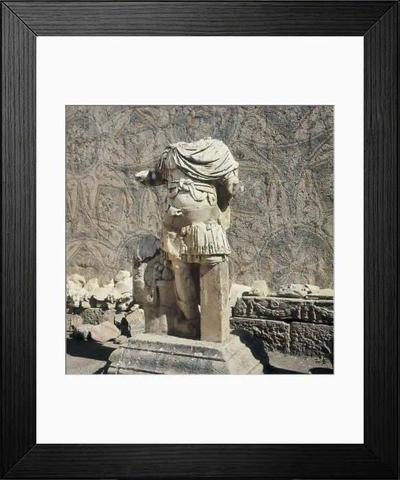 Framed Print : ALGERIA. CONSTANTINE. Jamilah. Cuicul. Mutilated statue of an emperor of the Septimian dynasty, now at the Djmila Museum. Sculpture. AISA / Everett Collection**US SALES ONLY**