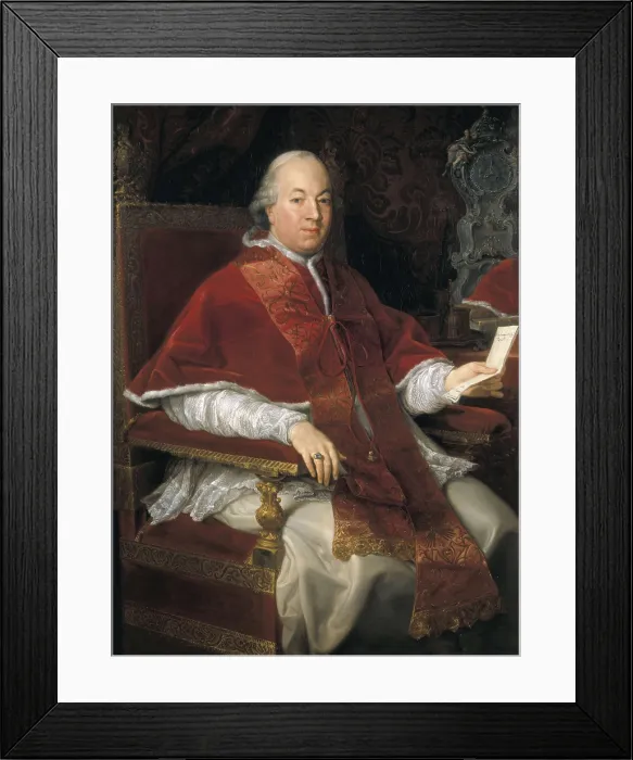 Framed Print : BATONI, Pompeo Girolamo (1708-1787). Pope Pius VI. 1775. Oil on canvas. ITALY. Turin. Galleria Sabauda (Sabauda Gallery). AISA / Everett Collection**US SALES ONLY**