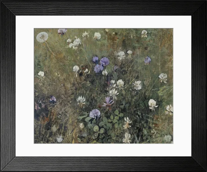 Framed Print : Blooming Clover, by Jac van Looij, c. 1897, Dutch painting, oil on canvas. Close-up study of a clover in a meadow (BSLOC_2016_2_290) Framed Print : Blooming Clover, by Jac van Looij, c. 1897, Dutch painting, oil on canvas. Close-up study of a clover in a meadow (BSLOC_2016_2_290)