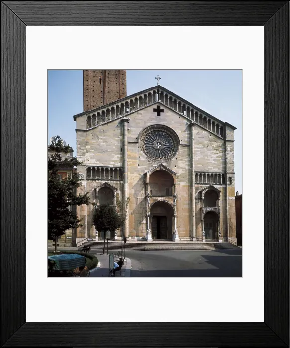 Framed Print : ITALY. EMILIA-ROMAGNA. PIACENZA. Piacenza. Romanesque cathedral (1122-1253). Romanesque art. AISA / Everett Collection**US SALES ONLY**