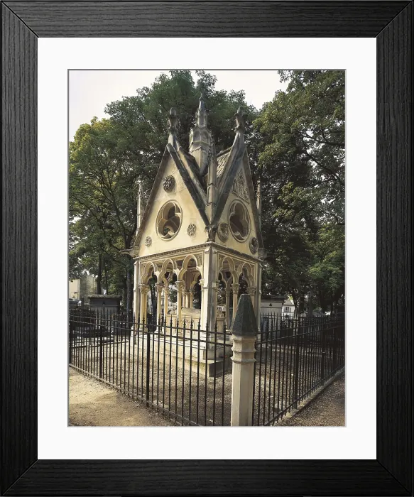Framed Print : FRANCE. Paris. Cemetery of Pre Lachaise. Tomb of Abelard and Heloise. AISA / Everett Collection**US SALES ONLY**
