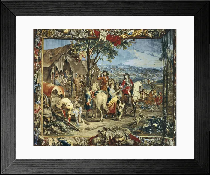 Framed Print : Camp. 17th c. GERMANY. Munich. New Schleissheim Palace. Baroque art. Tapestry. AISA / Everett Collection**US SALES ONLY**
