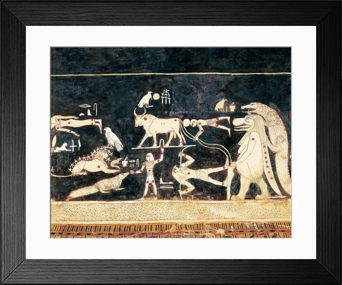 Framed Print : Tomb of Seti I. EGYPT. Dayr al-Bahri. Valley of the Kings. Tomb of Seti I. Deatil of the roof of the tomb depicting the Egyptian sky. Egyptian art. New Kingdom. Painting Framed Print : Tomb of Seti I. EGYPT. Dayr al-Bahri. Valley of the Kings. Tomb of Seti I. Deatil of the roof of the tomb depicting the Egyptian sky. Egyptian art. New Kingdom. Painting