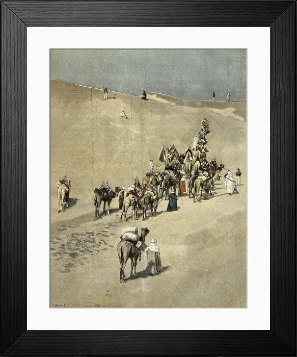 Framed Print : Return of Jean-Baptiste Marchand, French explorer who travelled across the Congo to the Nile between 1897 and 1899. 'Le Petit Journal' (1899). Engraving