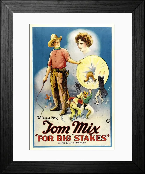 Framed Print : FOR BIG STAKES, from left: Tom Mix, Patsy Ruth Miller, 1922, TM and Copyright 20th Century Fox Film Corp. All rights reserved. / courtesy Everett Collection Framed Print : FOR BIG STAKES, from left: Tom Mix, Patsy Ruth Miller, 1922, TM and Copyright 20th Century Fox Film Corp. All rights reserved. / courtesy Everett Collection