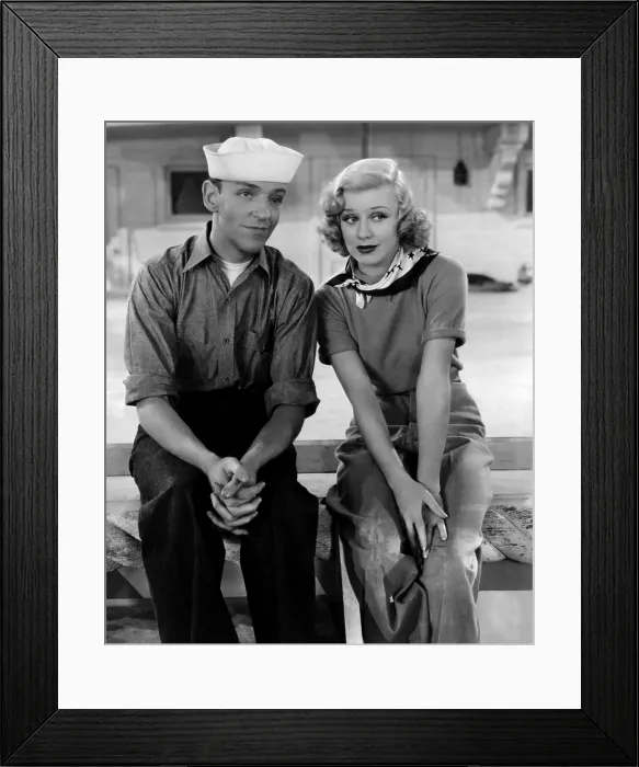Framed Print : FOLLOW THE FLEET, from left: Fred Astaire, Ginger Rogers, 1936