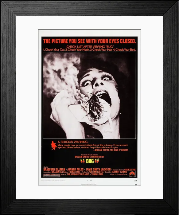 Framed Print : BUG, poster art, 1975 Framed Print : BUG, poster art, 1975