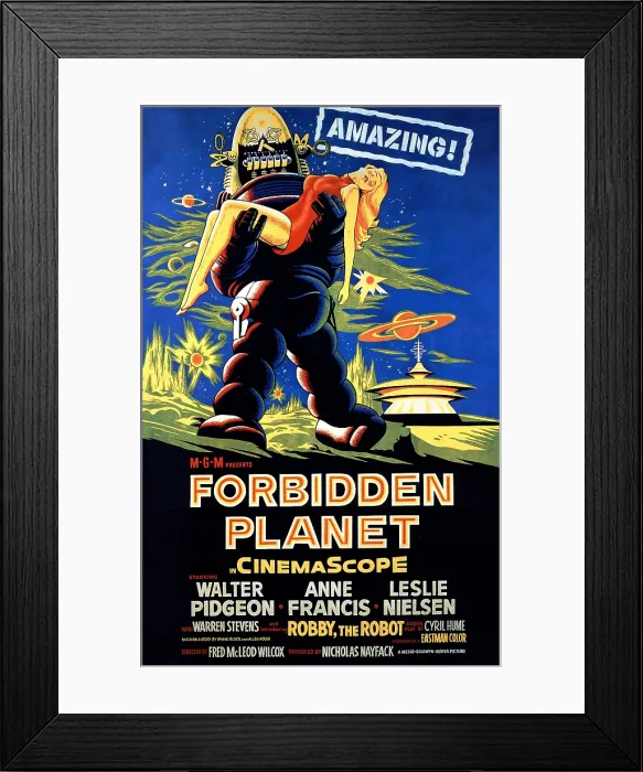 Framed Print : FORBIDDEN PLANET, 1956
