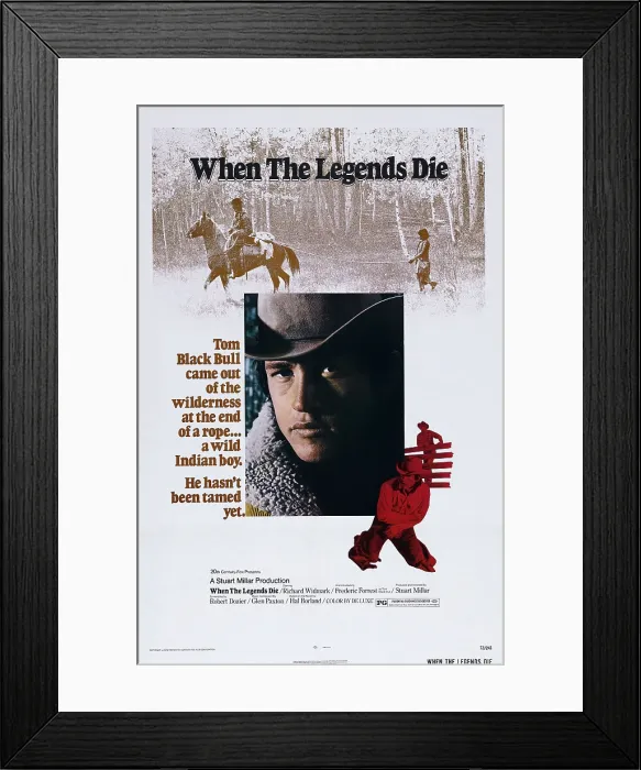 Framed Print : WHEN THE LEGENDS DIE, US poster, Frederic Forrest, 1972, TM & Copyright 20th Century Fox Film Corp. / courtesy Everett Collection
