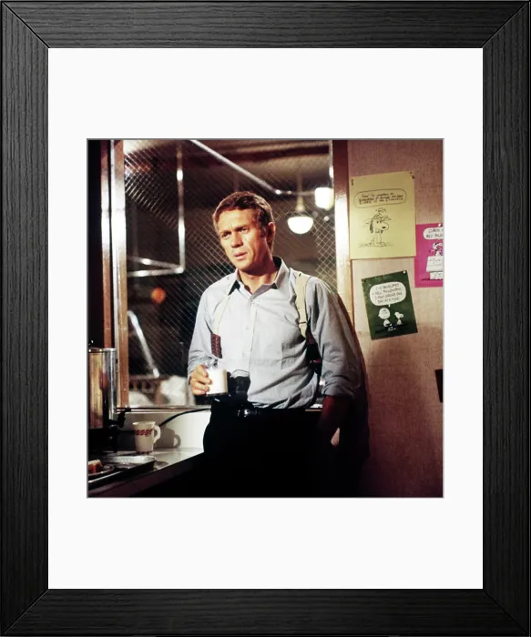 Framed Print : BULLITT, Steve McQueen, 1968 Framed Print : BULLITT, Steve McQueen, 1968