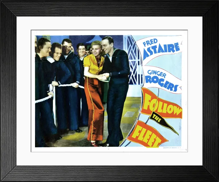 Framed Print : FOLLOW THE FLEET, from left, Ginger Rogers, Fred Astaire, 1936