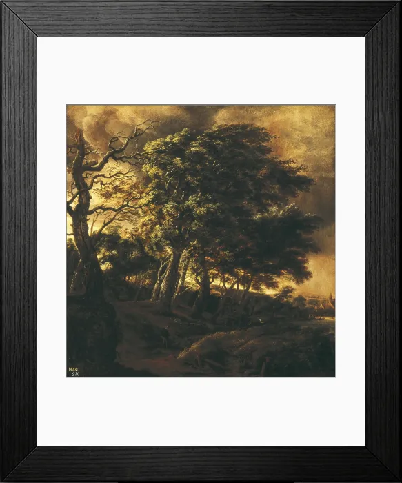 Framed Print : Ruisdael, Jacob van (1628-1682). Landscape. 1657. Baroque art. Oil on canvas. SPAIN. Madrid. Prado Museum. AISA / Everett Collection**US SALES ONLY**