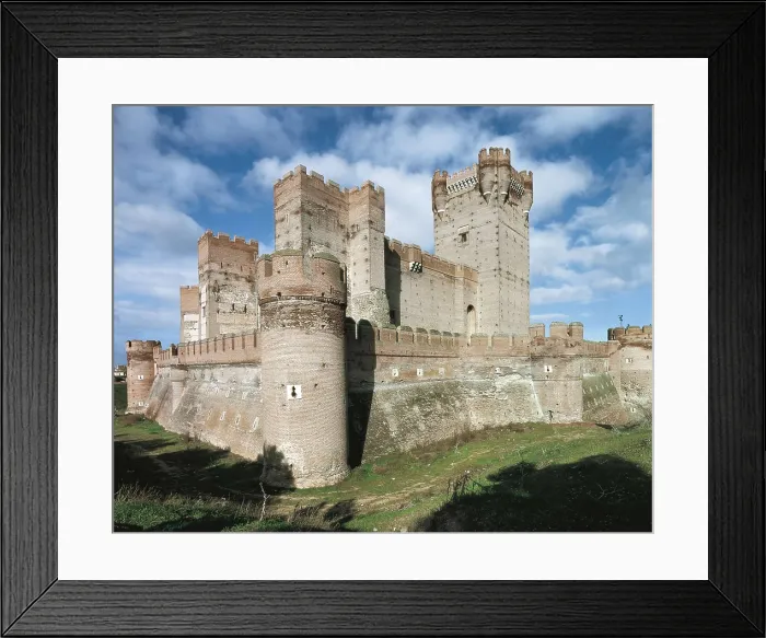 Framed Print : The Mota Castle. s.XV. SPAIN. CASTILE AND LEON. VALLADOLID. Medina del Campo. The Mota Castle. Architecture. AISA / Everett Collection**US SALES ONLY**