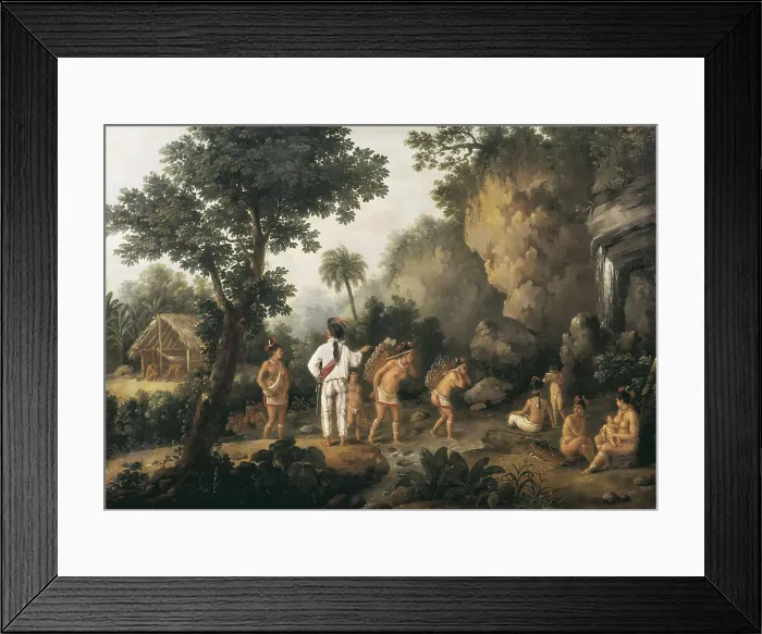 Framed Print : DEBRET, Jean Baptiste (1768-1848). The Slave Hunter. Oil on canvas. BRAZIL. Sao Paulo. Sao Paulo Museum of Art. AISA / Everett Collection**US SALES ONLY**