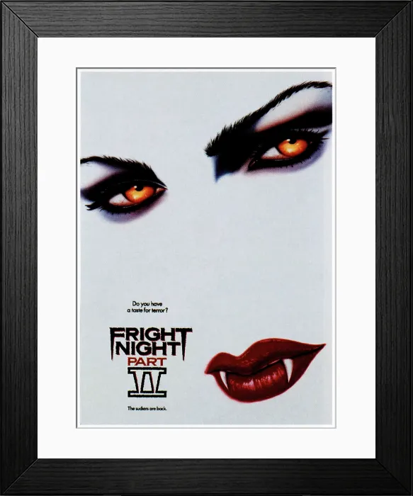 Framed Print : FRIGHT NIGHT PART 2, 1988. New Century Vista Film Company / courtesy Everett Collection Framed Print : FRIGHT NIGHT PART 2, 1988. New Century Vista Film Company / courtesy Everett Collection
