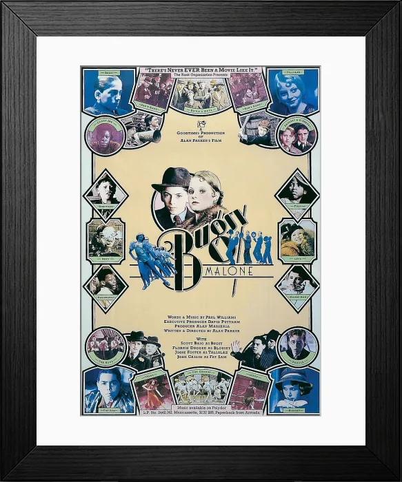 Framed Print : BUGSY MALONE, poster art, cent