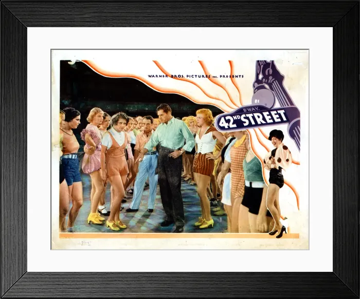 Framed Print : 42nd STREET, from left, Una Merkel, Ruby Keeler, George E. Stone, Warner Baxter, Ginger Rogers, 1933