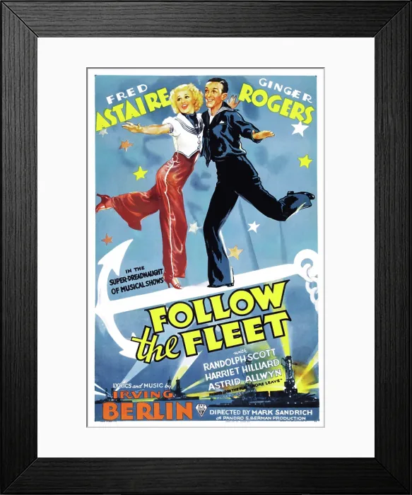Framed Print : FOLLOW THE FLEET, Ginger Rogers, Fred Astaire, 1936 Framed Print : FOLLOW THE FLEET, Ginger Rogers, Fred Astaire, 1936