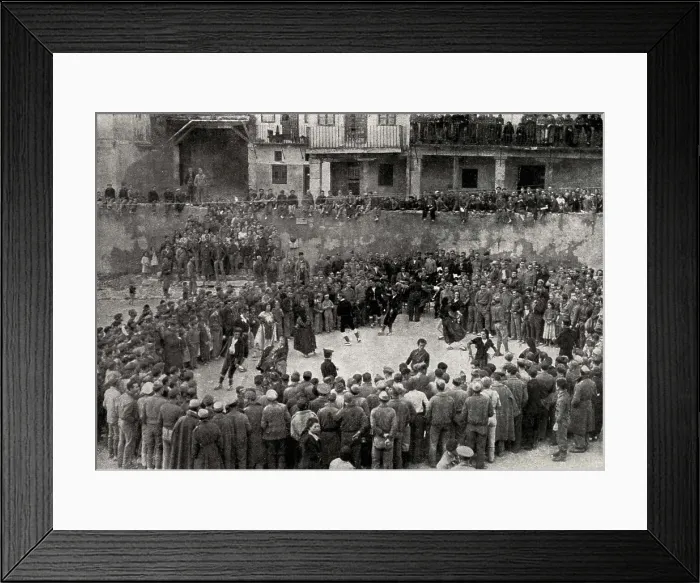 Framed Print : SPAIN. Brihuega. Spanish Civil War (1936-1939). Republican troops in the square of Brihuega celebrating the victory in the battle of Guadalajara (1938). SPAIN. Barcelona Framed Print : SPAIN. Brihuega. Spanish Civil War (1936-1939). Republican troops in the square of Brihuega celebrating the victory in the battle of Guadalajara (1938). SPAIN. Barcelona