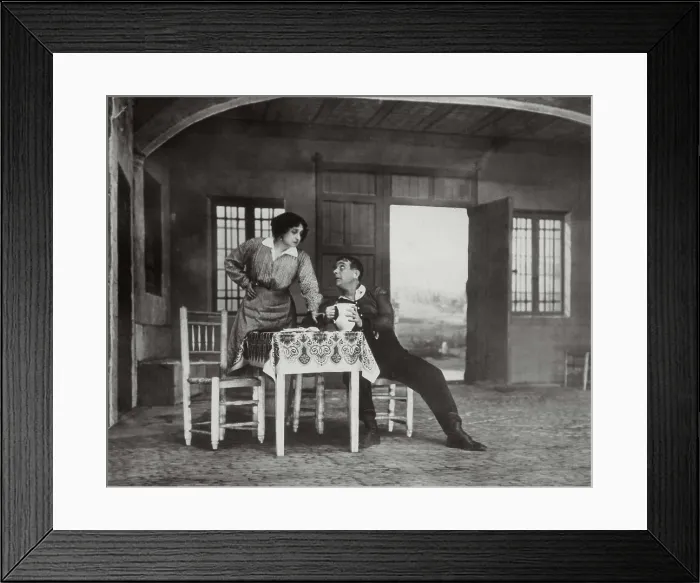 Framed Print : BENAVENTE, Jacinto (1866-1954); DIAZ DE MENDOZA, Fernando (1862-1930); GUERRERO, Mara (1867-1928)
