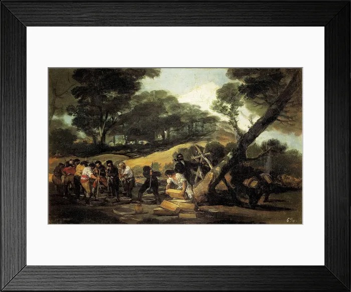 Framed Print : GOYA Y LUCIENTES, Francisco de (1746-1828). Bullet Production. 1810-1814. Oil on wood. SPAIN. Madrid. Zarzuela Palace. AISA / Everett Collection**US SALES ONLY** Framed Print : GOYA Y LUCIENTES, Francisco de (1746-1828). Bullet Production. 1810-1814. Oil on wood. SPAIN. Madrid. Zarzuela Palace. AISA / Everett Collection**US SALES ONLY**