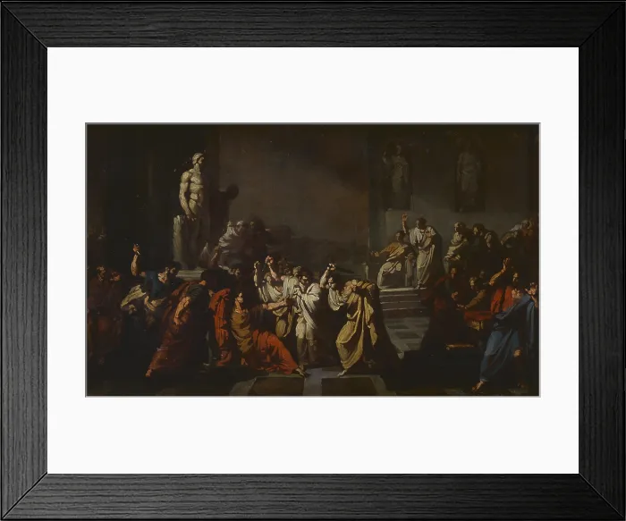 Framed Print : Death of Caesar (Morte di Cesare), by Vincenzo Camuccini, c