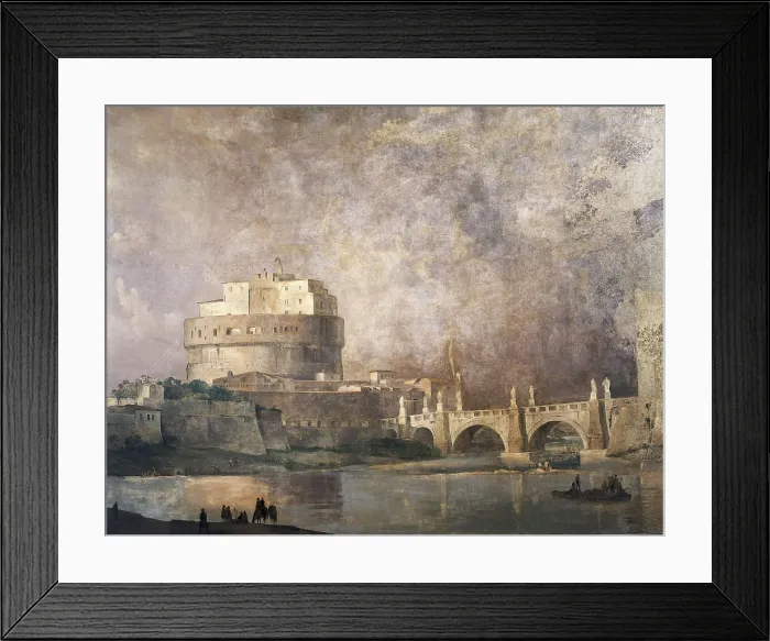 Framed Print : CAFFI, Ippolito (1809-1866). Castel Sant'Angelo. mid. 19th c. Romanticism. Oil on canvas. ITALY. Padua. Caff Pedrocchi. AISA / Everett Collection**US SALES ONLY** Framed Print : CAFFI, Ippolito (1809-1866). Castel Sant'Angelo. mid. 19th c. Romanticism. Oil on canvas. ITALY. Padua. Caff Pedrocchi. AISA / Everett Collection**US SALES ONLY**