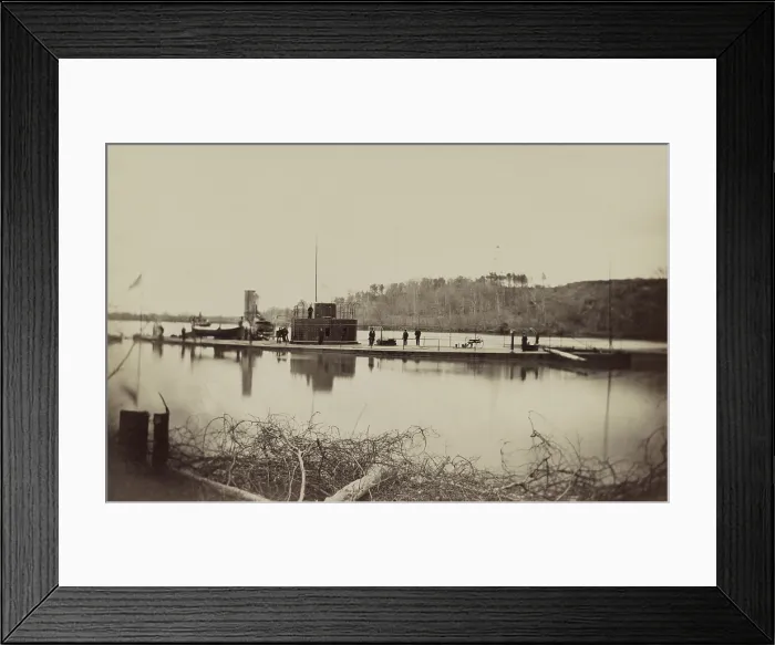 Framed Print : Union Passaic class monitor, USS Lehigh, in Trent's Reach, James River, Virginia Framed Print : Union Passaic class monitor, USS Lehigh, in Trent's Reach, James River, Virginia