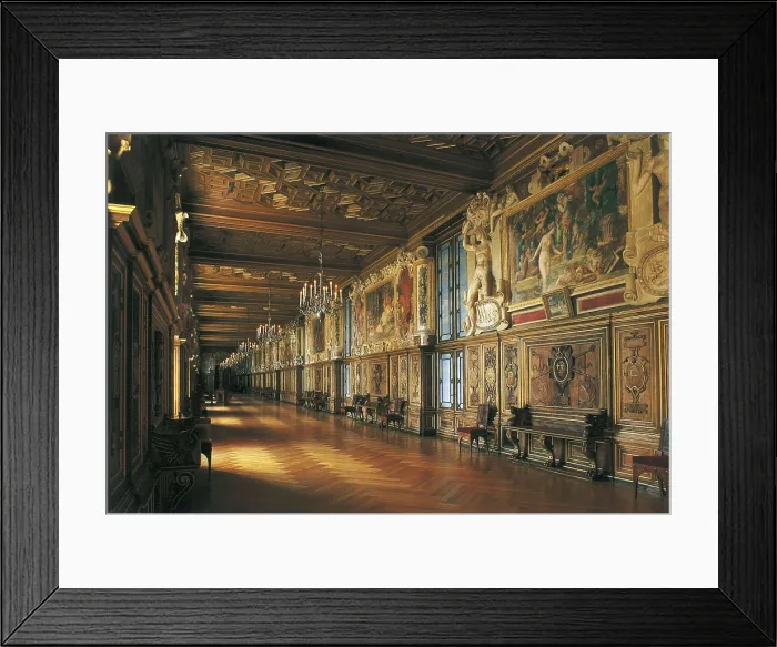 Framed Print : LE BRETON, Gilles (ca. 1506-1558). Chteau de Fontainebleau. 1528. FRANCE. LE-DE-FRANCE. SEINE-ET-MARNE. Fontainebleau