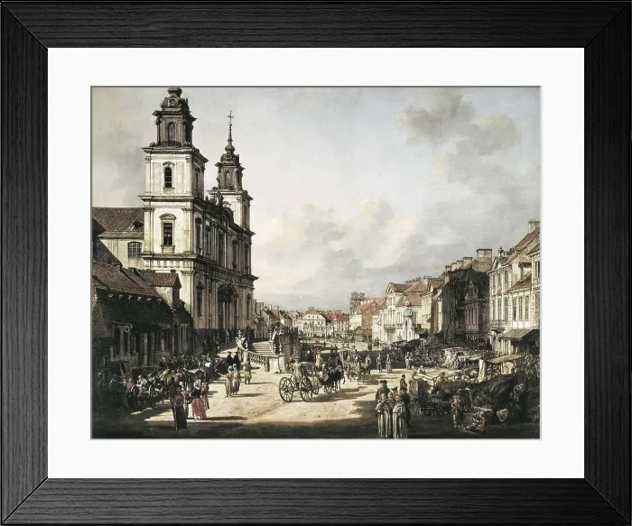 Framed Print : BELLOTTO, Bernardo (1720-1780). View of Krakowskie Przedmiescie from Ulica Nowy Swiat, Warsaw. 1778. Neoclassicism. Oil on canvas. POLAND. Warsaw. National Museum in Warsaw Framed Print : BELLOTTO, Bernardo (1720-1780). View of Krakowskie Przedmiescie from Ulica Nowy Swiat, Warsaw. 1778. Neoclassicism. Oil on canvas. POLAND. Warsaw. National Museum in Warsaw