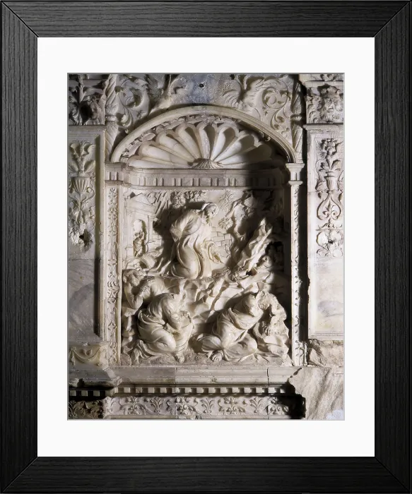 Framed Print : FORMENT, Dami (1480-1540). Main Altarpiece of the Monastery of Poblet. 1527. SPAIN. Vimbod. Monastery of Poblet. Alabaster altarpiece