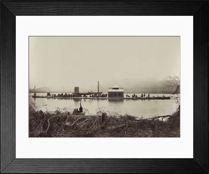 Framed Print : US Civil War, Union Canonicus class monitor, USS Mahopac, on the James River, Virginia, 1864 Framed Print : US Civil War, Union Canonicus class monitor, USS Mahopac, on the James River, Virginia, 1864
