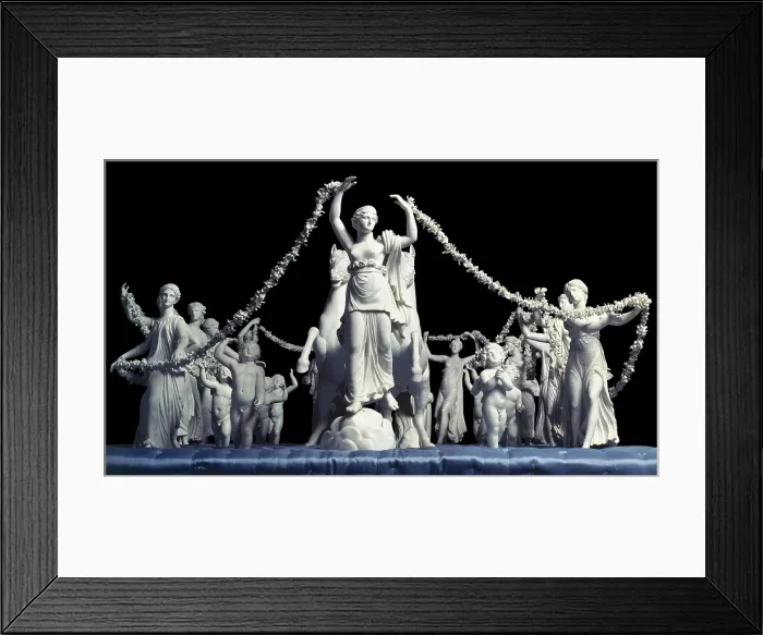 Framed Print : The Sunrise (L'Aurora), by Real Fabbrica della porcellana di Napoli, 1798-1810, 18th-19th Century, china biscuit, 46 x 135 x 70 cm - Italy, Campania, Naples